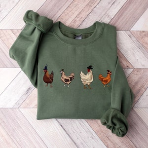 Halloween Chicken Sweater, Halloween Chicken Shirt, Funny Halloween Shirt, Witches Shirt, Spooky Season, Chicken Lover Gifts, Chicken Owner