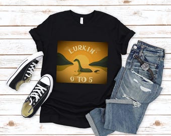 Loch Ness Monster T-Shirt, Nessie Shirt, Funny Loch Ness Tee, Cryptid Shirt, Halloween Shirt for Men, Gift for Husband