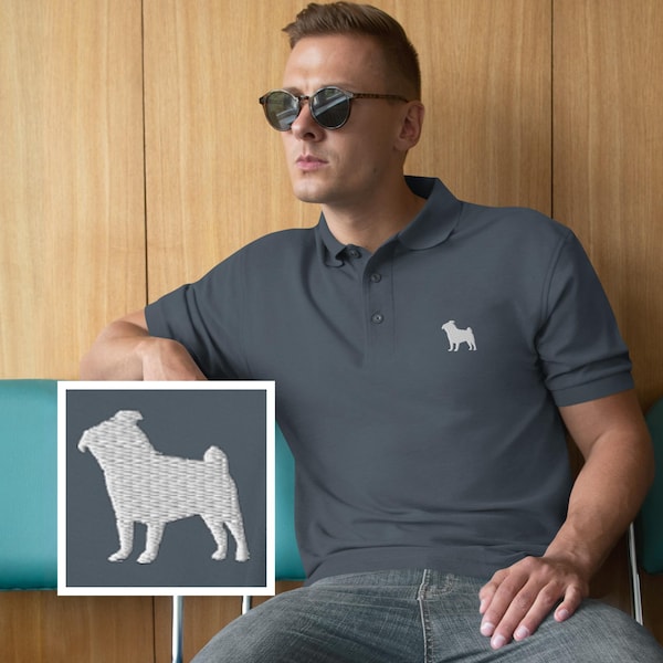 Camiseta tipo polo de Pug para hombre, divertida camiseta de papá Pug, camiseta de papá perro, papá Pug, regalo para amantes de los perros, regalo para amantes de los Pug, regalo para novio y esposo, linda camiseta de Pug