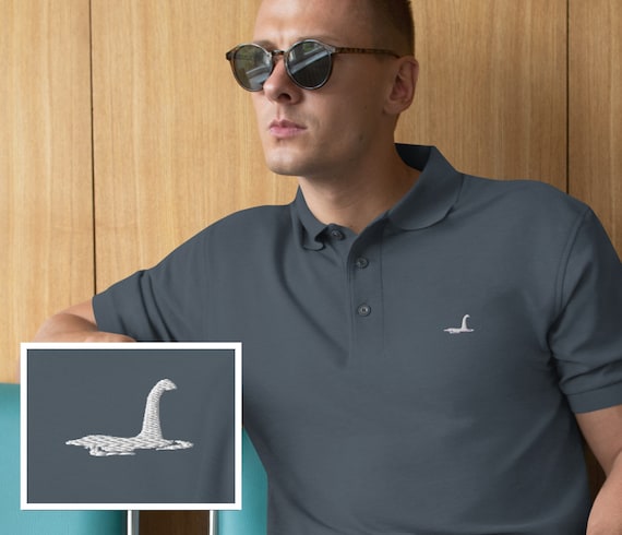 Loch Ness Monster Golf Shirt; Nessie Shirt; Loch Ness Polo; Funny Golf Shirt; Gift for Husband; Funny Polo; Golf Gift; Cryptid Shirt