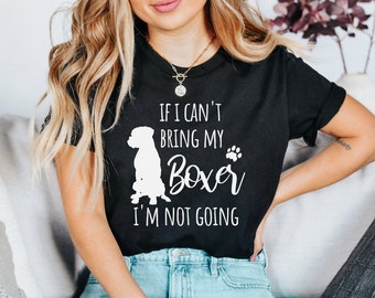 Rolig boxermamma-t-shirt, söt boxerhundskjorta, boxerhundpresent, hundälskare-skjorta, present till boxerhundägare, hundmamma-skjorta, boxerägare