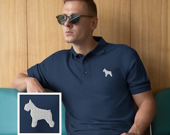 Schnauzer Hund Polo-Shirt, lustiges Hund Papa Geschenk, Hunde-Liebhaber-Shirt, Schnauzer Papa Shirt, lustiges Hunde-Shirt für Männer, Hund Papa Geschenk, Pinscher Shirt