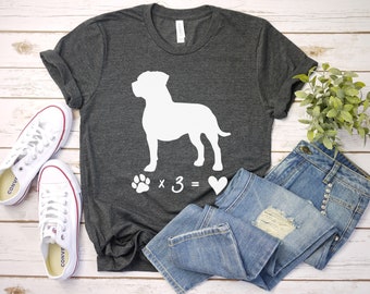 Tripod Dog Shirt, 3 Legged Dog T-Shirt, Dog Mom Dog Dad Shirt Gift, Tri Paw Dog, Rescue Dog Shirt, Dog Lover Gift, Cute Funny Dog Shirt Gift