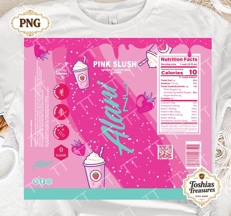Pink Slush Aloha File PNG, Tropical Drink Wrap 20oz , Summer Gift ...