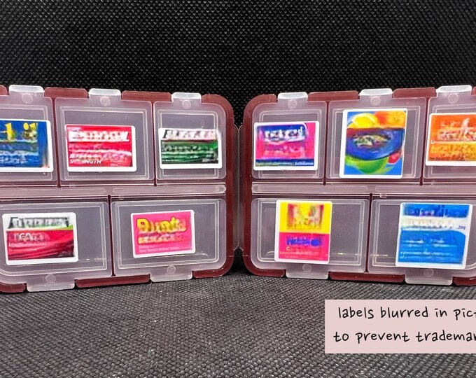 Pocket Pharmacy Labels, Printable Pill Box Labels, Travel Pill