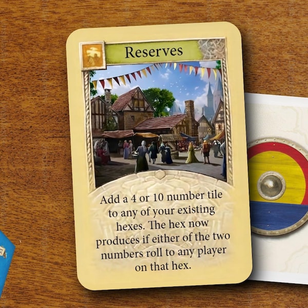 CATAN "Reserves" Expansion: Add numbers to your resources with this Fan-Made Development Card!