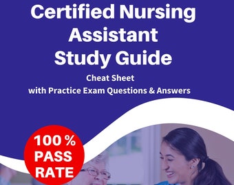 Cna State Test Cheat Sheet - Etsy