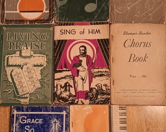 Vintage Lot Of Gospel Song Books