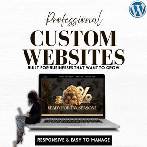 Wordpress Business Website Design | Custom Professional Website | Mobile Friendly & Easy to Manage | Accounting - Service Business Site