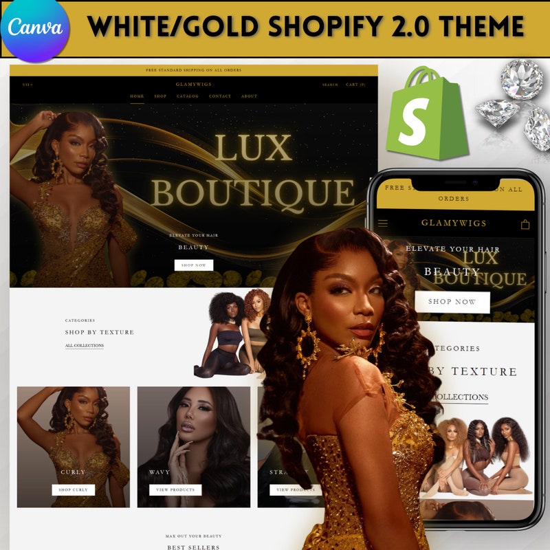 Gold Theme - Etsy