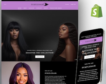 Luxury Purple Hair Shopify 2.0 Theme