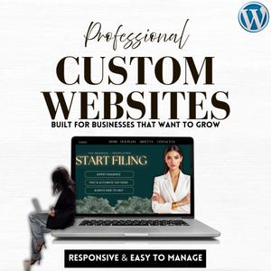 WordPress Website Design | Custom Professional Tax Business Website | Mobile Friendly & Easy to Manage