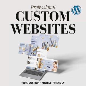 Customizable Website Design / Custom Website / Website Design / Small Business Custom Wordpress Website / Business Website Design