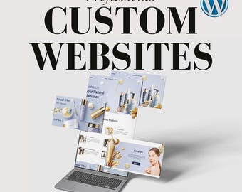 Customizable Website Design / Custom Website / Website Design / Small Business Custom Wordpress Website / Business Website Design