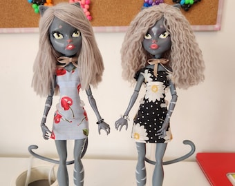 Robin en Dove - Custom OOAK poppenduo