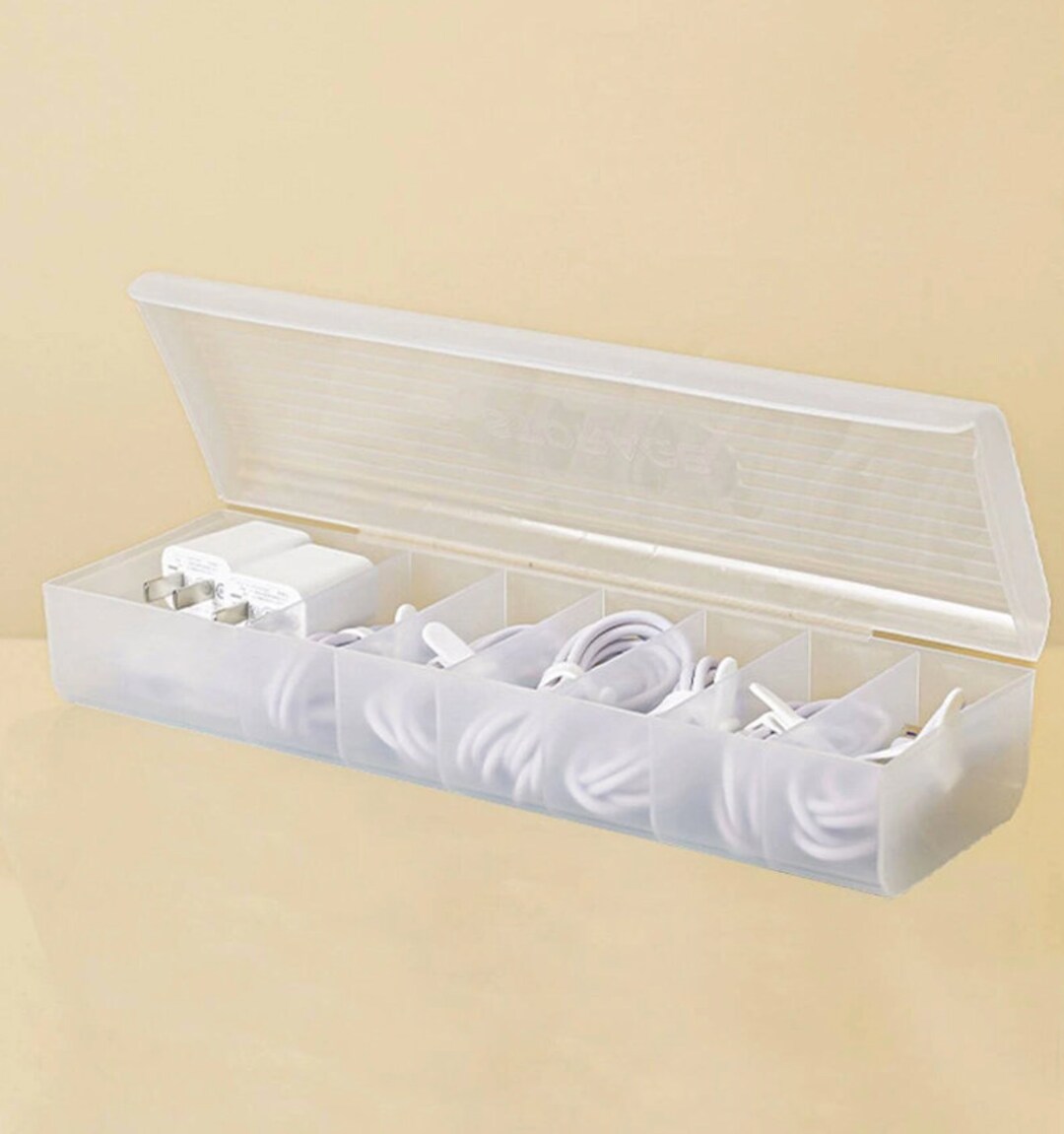 Cord Storage Organizer Tech Cord Organizers Phone Charger Etsy