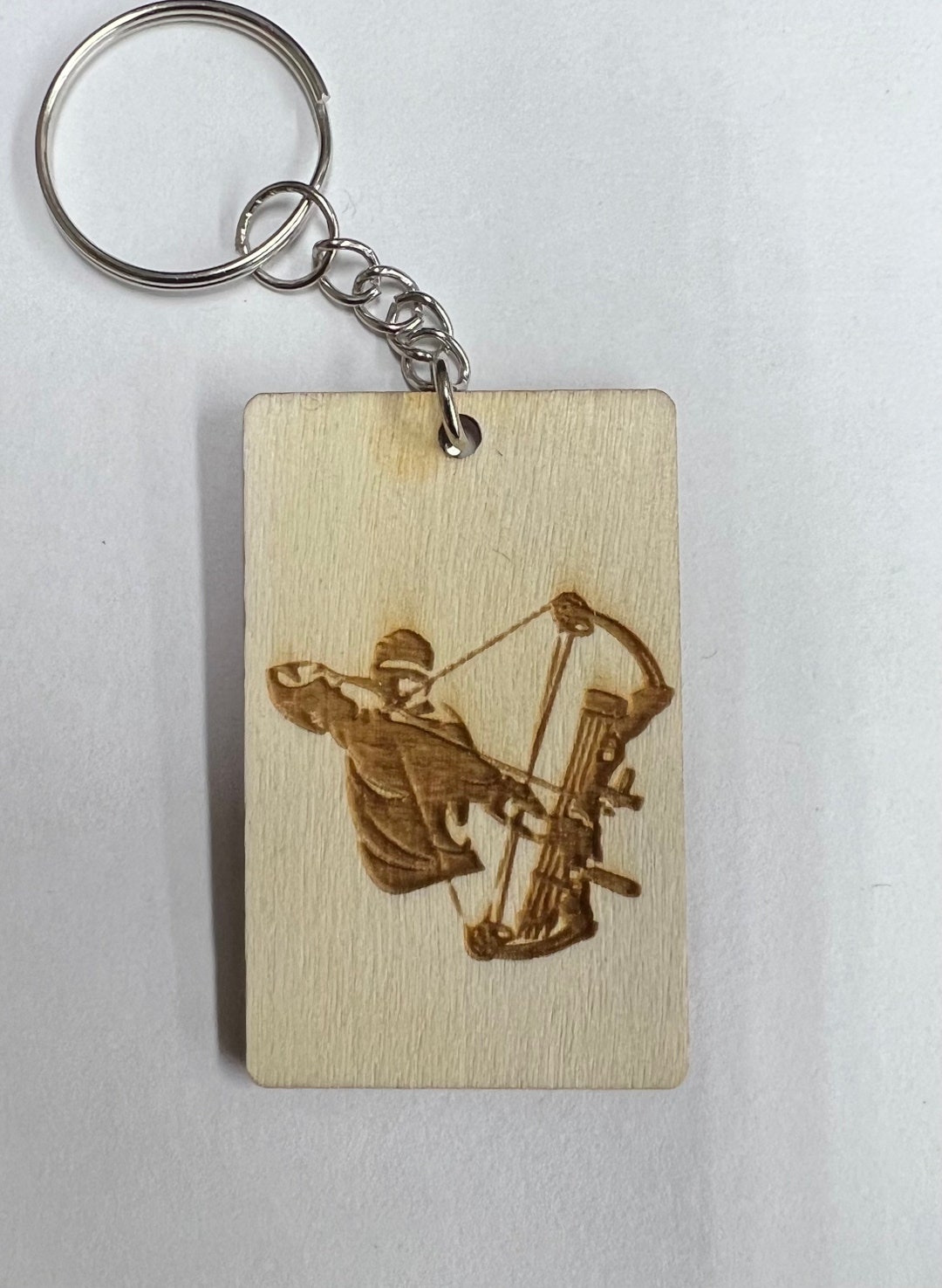Compound Bow Archery Keychain Etsy