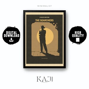 MINIMALIST Movie Poster - The Searchers 1956 Printable Wall Art