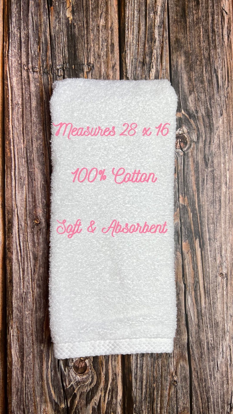 MommyCatEmbroidery Hand Towel - Thumbnail 3