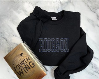 Sudadera de Xaden Riorson, Shadow Daddy, suéter Fourth Wing, suéter bordado Fourth Wing, Dragon Rider Empyrean Booktok, Wing Leader