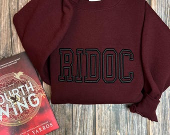 Sudadera Ridoc Gamlyn, Shadow Daddy, Suéter Fourth Wing, Suéter bordado Fourth Wing, Dragon Rider Empyrean Booktok, Fourth Wing