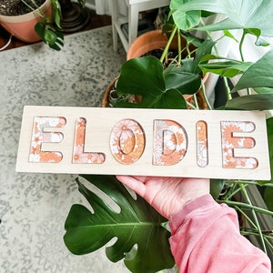 Wooden Name Puzzle Wooden Name Puzzle Girl Personalized Wooden Name Puzzle  Kids Name Puzzle Kids Puzzle Name Montessori baby toys