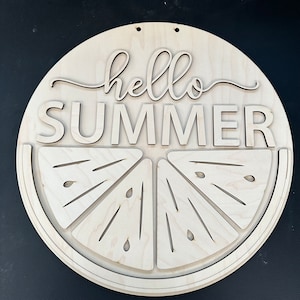 Beach House Sign Door Hanger Blanks  Door Hanger Blank Blank Door Hanger Seasonal Door Hanger Wood Sign Blanks DIY kit for adults