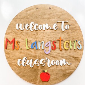 Lehrer Türschild Lehrer Namensschild Lehrer Türschild Lehrer Namensschild Holz Namensschild Klassenzimmerschild Erstes Jahr Lehrer Lehrer Schild