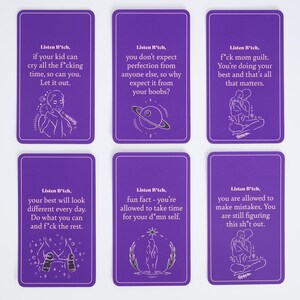 New Mom Edition | Listen Bitch Affirmations | Affirmation Cards to Conquer The Beautiful Chaos of Motherhood | A Holiday Gift for New Moms image 3