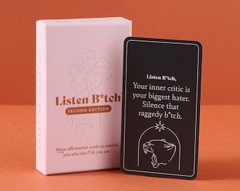 Écoutez B*tch Affirmation Cards : Deuxième édition, 50 cartes sans vergogne