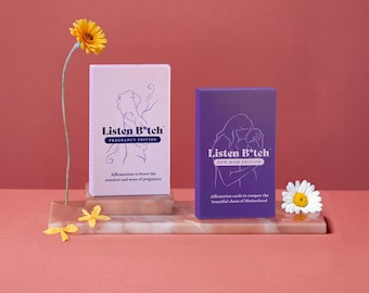 New Mom & Pregnancy Edition | Listen B*tch Affirmations | The Ultimate Gift Set for Moms-To Be