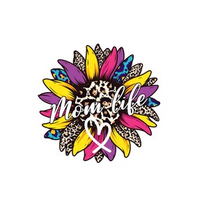 Laminated Mom life Sticker, Decal: Waterproof and Weatherproof, Durable