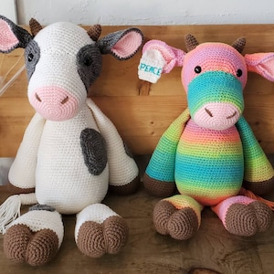 Cow Stuffed Animal Cattle Design Cow Amigurumi Bull Toy