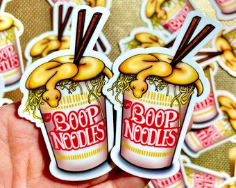 Snake Stickers Set of 2 | Boop Noodles Snake Stickers | Reptile Stickers | Ball Python | Waterproof Vinyl Decal | Water Bottle, Reptile Gift