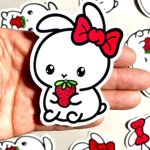 Rabbit Sticker | Cute Bunny Stickers | Animal Stickers | Kawaii Stickers | Waterproof  Vinyl Sticker | Laptop, Water Bottle, Gifts, Planner