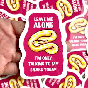 Snake Stickers | Reptile Stickers | Animal Stickers | Waterproof, Weatherproof Vinyl Decal | Laptop, Water Bottle, Gifts, Planner