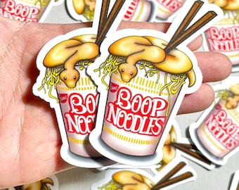 Snake Stickers Set of 2 | Boop Noodles Snake Stickers | Reptile Stickers | Ball Python | Waterproof Vinyl Decal | Water Bottle, Reptile Gift