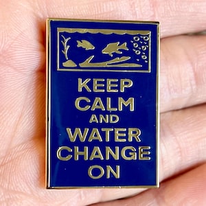 Aquarium Hobby Pin |  Fish Hard Enamel Pin | Fish Keepers | Kawaii Pins | Animal Pins | Fish | Fish Pins | Fish Gift Ideas | Cute Gold Pins