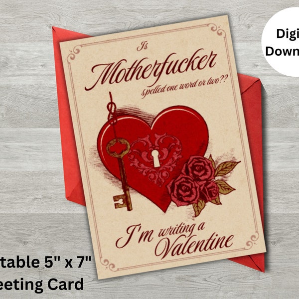 Sarcastic Valentine Printable - Etsy