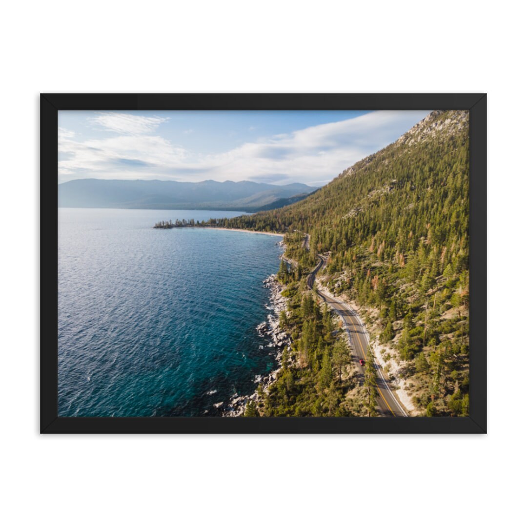 Framed Lake Tahoe Photo Lake Tahoe Wall Art Lake Tahoe Etsy