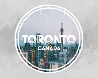 Toronto Canada Vinyl Sticker: Laptop, Luggage Decal