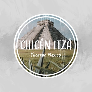 Chicen Itza Sticker | Mexico Sticker | Cancun Sticker | Yucatan Mexico Sticker | Chicen Itza | Maya | Hyrdroflask Sticker | Laptop Sticker