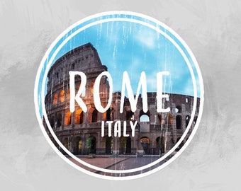 Rome Italy Sticker | Rome Sticker | Italy Sticker | Colosseum Sticker | Hydroflask Sticker | Laptop Sticker | Luggage Sticker