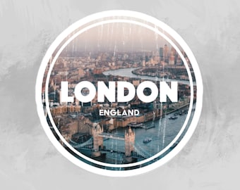 Vinylsticker Londen Engeland: reissouvenir