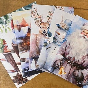 WEIHNACHTSKARTEN zum Klappen und selber beschriften