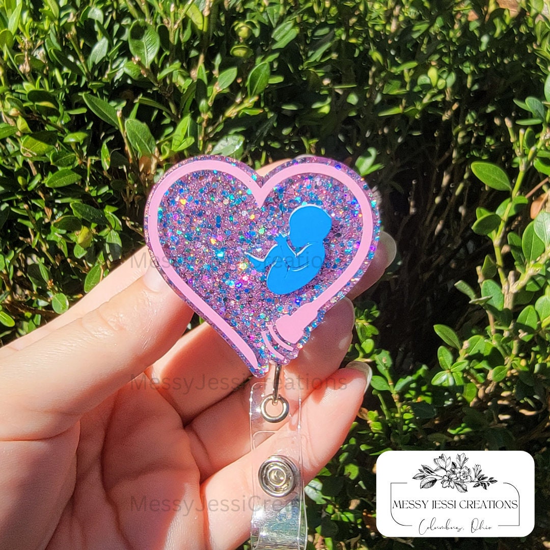 Sonogram Magnets Sonogram Heart | Baby | Ultrasound Technician | Custom Handmade Badge ...