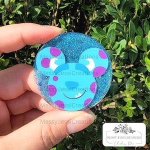 Blue Monster | Sully | Green Monster | Mike | Custom Handmade Badge Reels | Key Chains | Personalized