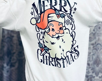 Santa crewneck | Vintage Santa | Christmas | Xmas | Hohoho | Merry Christmas | Holiday Cheer