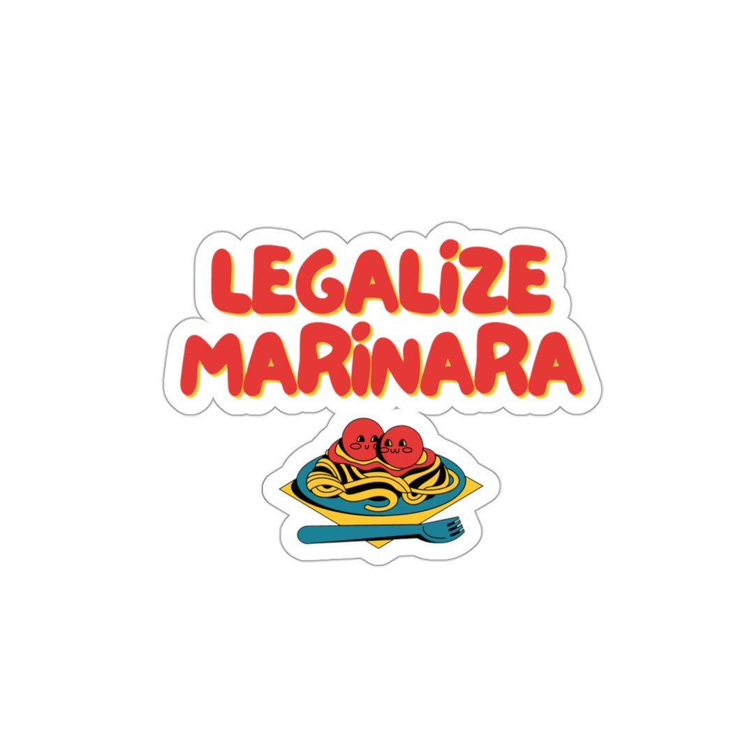 Legalize Marinara Sticker - Etsy