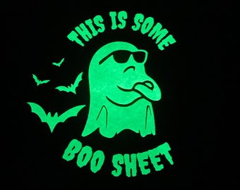 Boo sheet, Halloween ghost fitness, glow in the dark workout shirt, muscle shirt, racerback tank